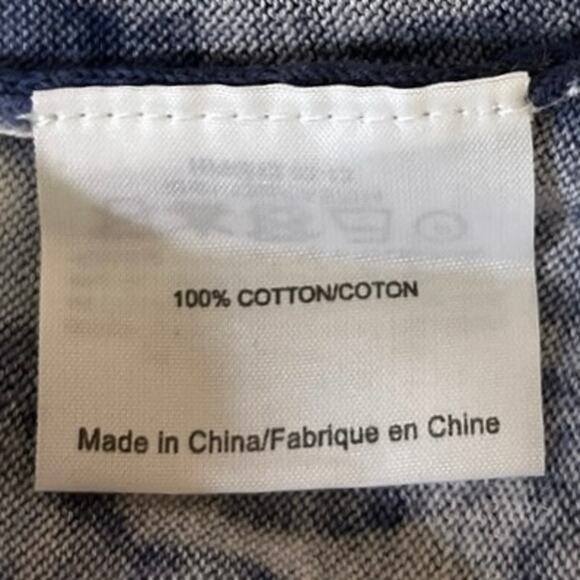 Tory Burch Beige Blue Striped Tie Dye V Neck Button Down Cardigan Sweater Sz XS - Picture 4 of 4